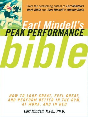 cover image of Earl Mindell's Peak Performance Bible